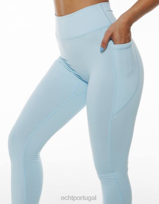 ECHT leggings de bolso ascendente pássaro azul roupas mulheres P22N344