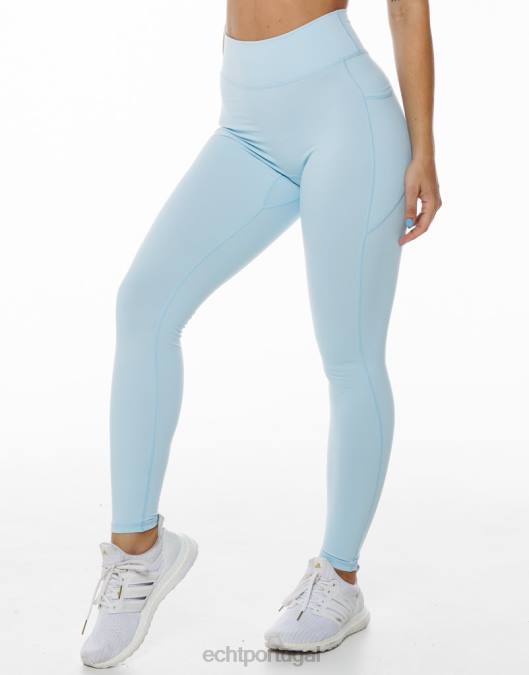 ECHT leggings de bolso ascendente pássaro azul roupas mulheres P22N344