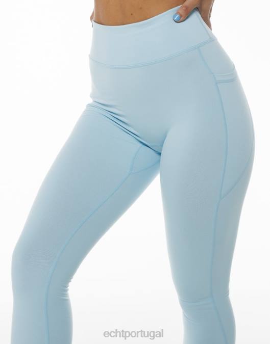 ECHT leggings de bolso ascendente pássaro azul roupas mulheres P22N344