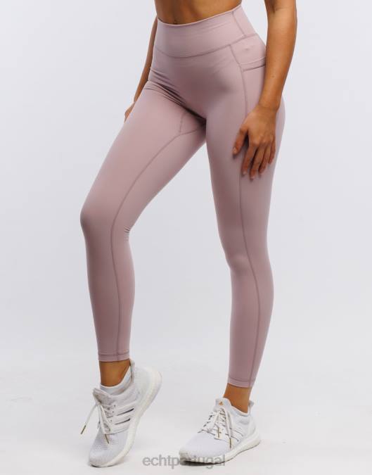 ECHT leggings de bolso ascendente rosa arenoso roupas mulheres P22N518