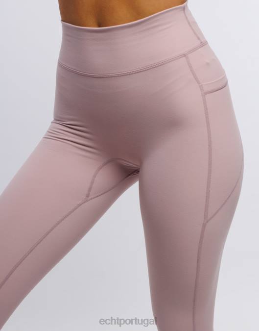 ECHT leggings de bolso ascendente rosa arenoso roupas mulheres P22N518