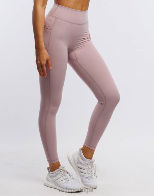 ECHT leggings de bolso ascendente rosa arenoso roupas mulheres P22N518