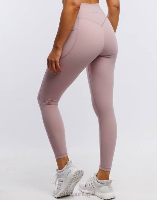 ECHT leggings de bolso ascendente rosa arenoso roupas mulheres P22N518