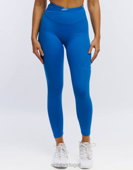 ECHT leggings de energia horizonte azul roupas mulheres P22N511