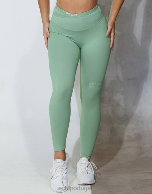 ECHT leggings de energia manjericão verde roupas mulheres P22N473