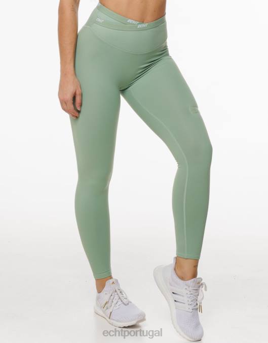 ECHT leggings de energia manjericão verde roupas mulheres P22N473