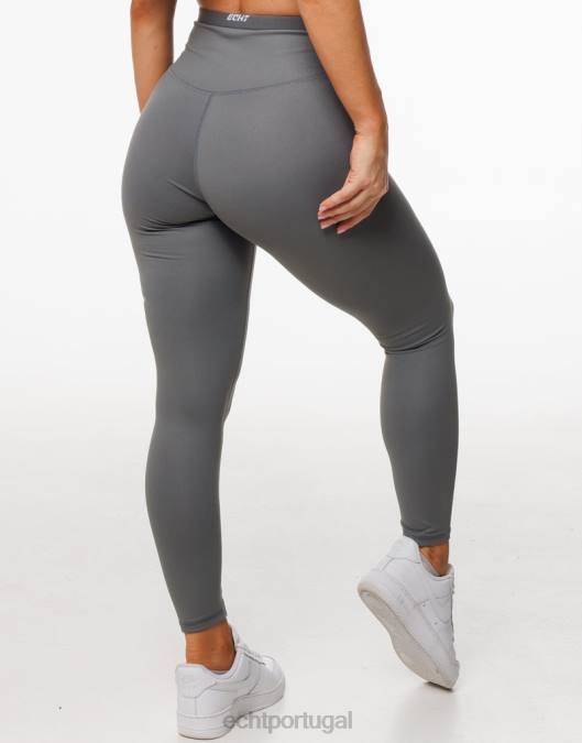 ECHT leggings de energia papoula cinza roupas mulheres P22N429