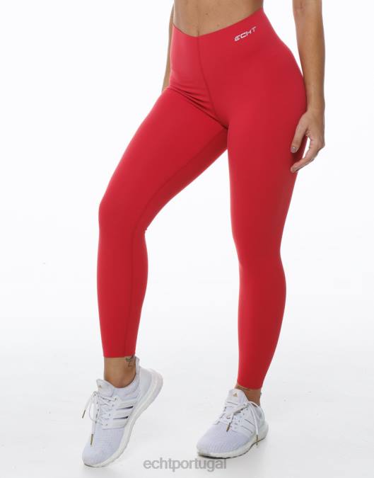 ECHT leggings de gama v3 vermelho roupas mulheres P22N475