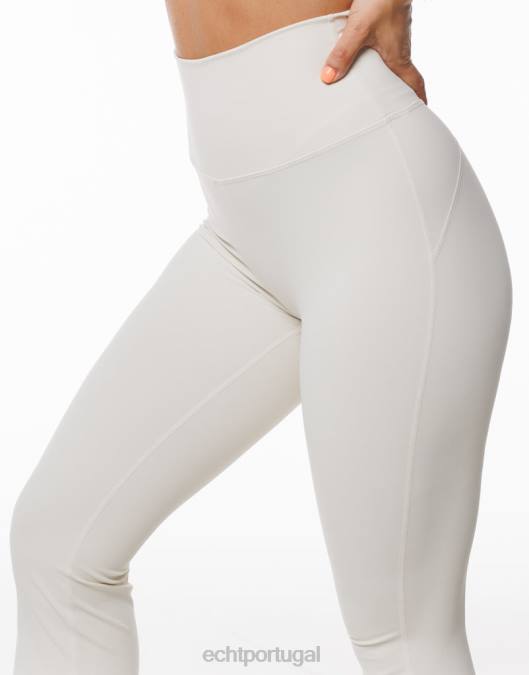 ECHT leggings flare creme roupas mulheres P22N276