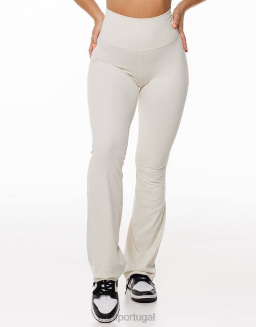 ECHT leggings flare creme roupas mulheres P22N276