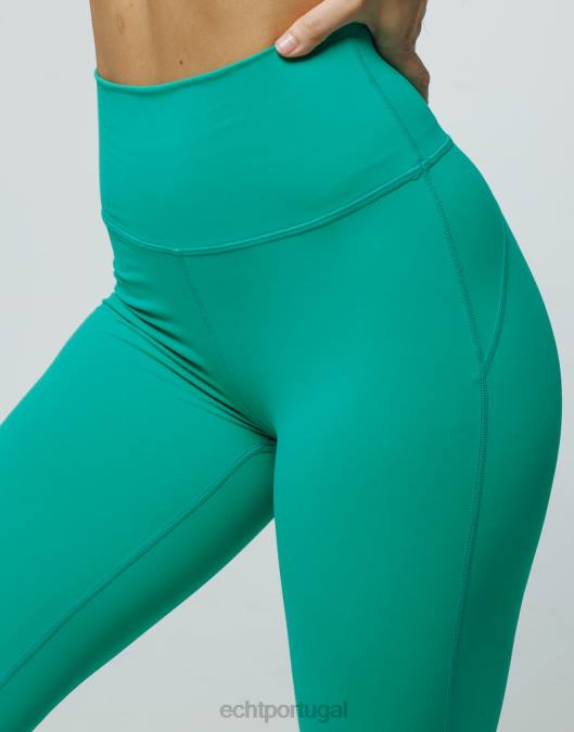 ECHT leggings flare verde esmeralda roupas mulheres P22N362