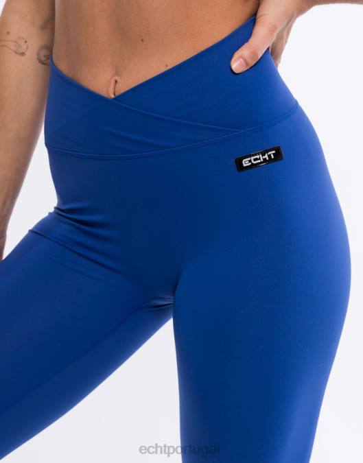 ECHT leggings hiper azul roupas mulheres P22N353