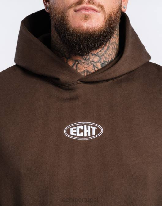 ECHT moletom clássico chocolate roupas homens P22N133