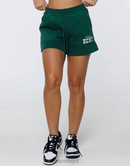 ECHT shorts da segunda temporada universidade verde roupas mulheres P22N421