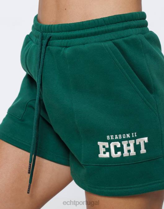 ECHT shorts da segunda temporada universidade verde roupas mulheres P22N421