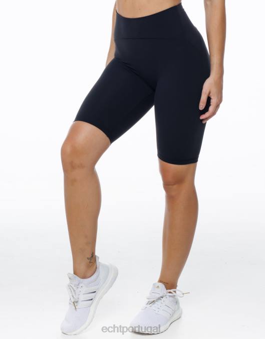 ECHT shorts de bicicleta fortaleza preto roupas mulheres P22N399