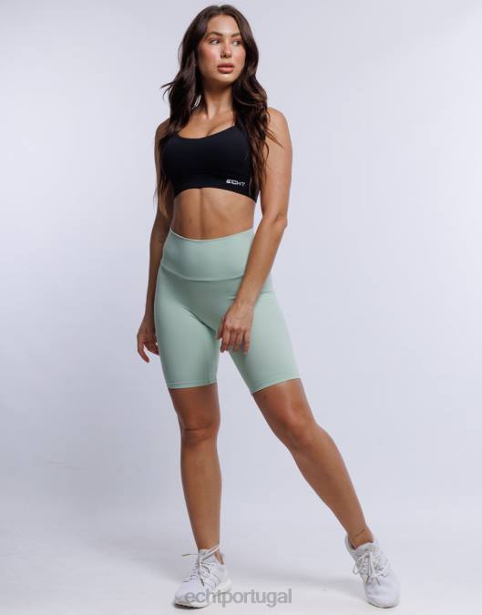 ECHT shorts de ciclismo camafeu verde roupas mulheres P22N478