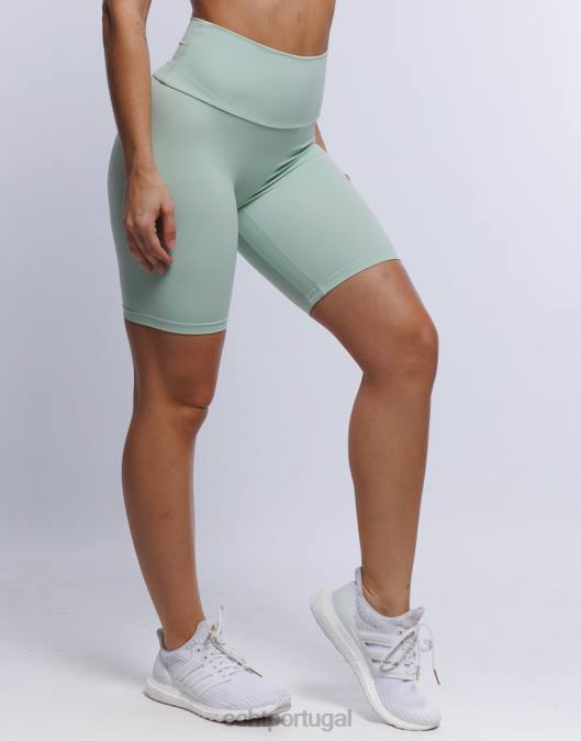 ECHT shorts de ciclismo camafeu verde roupas mulheres P22N478