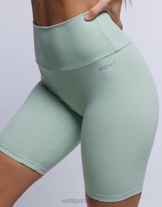 ECHT shorts de ciclismo camafeu verde roupas mulheres P22N478