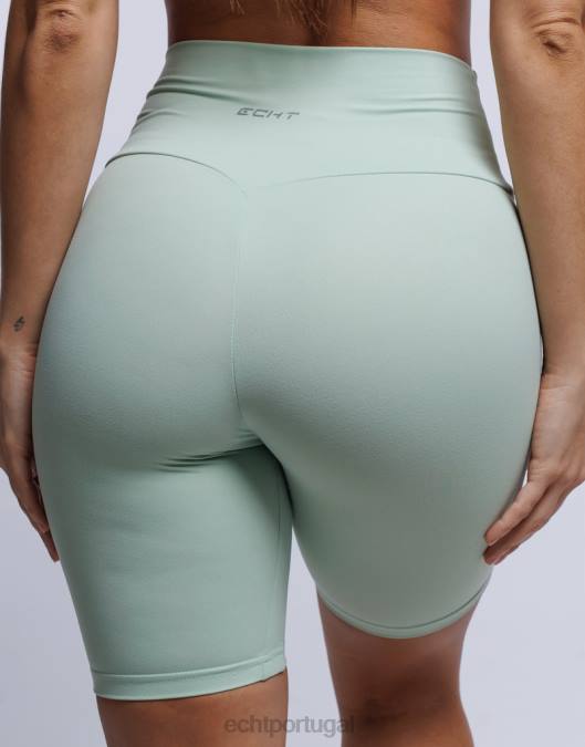 ECHT shorts de ciclismo camafeu verde roupas mulheres P22N478