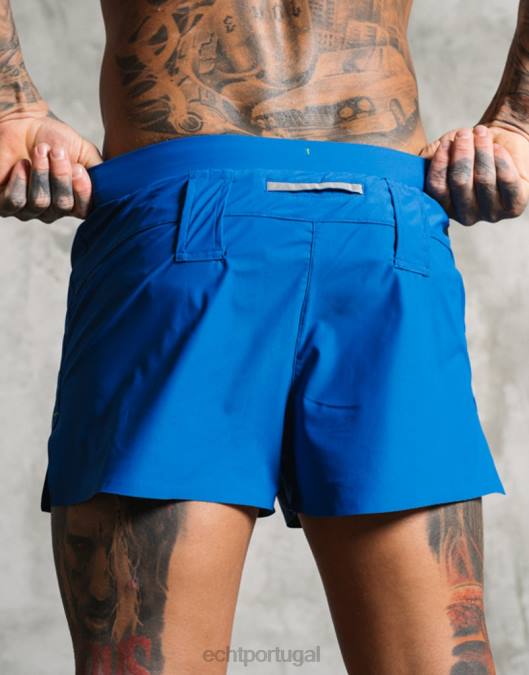 ECHT shorts de corrida azul clássico bolsa homens P22N553