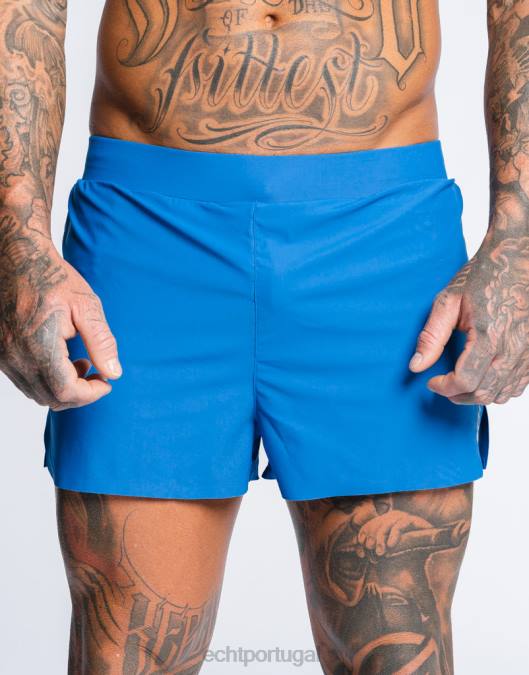 ECHT shorts de corrida azul clássico bolsa homens P22N553