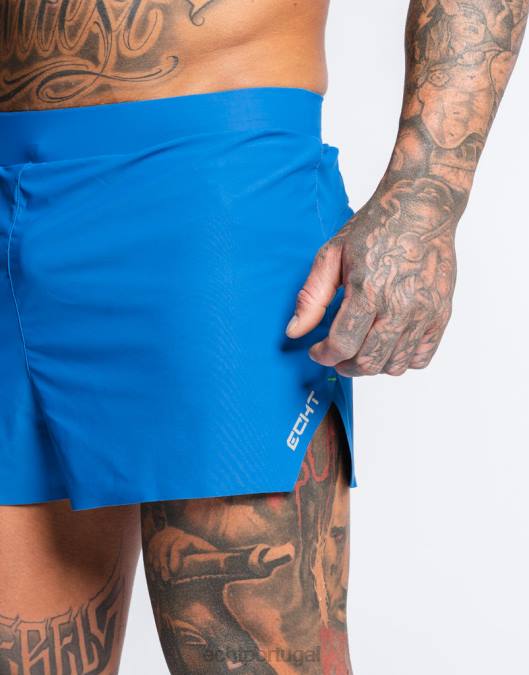 ECHT shorts de corrida azul clássico bolsa homens P22N553