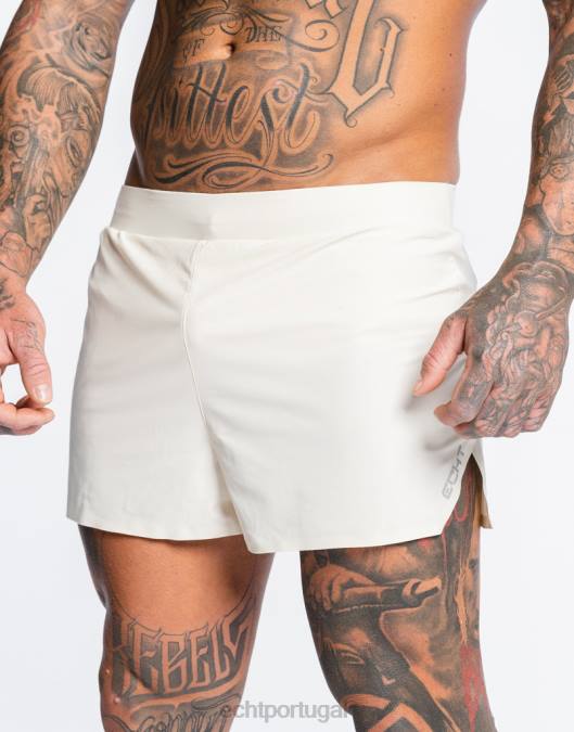 ECHT shorts de corrida cinza claro bolsa homens P22N554