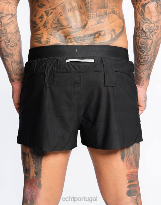 ECHT shorts de corrida preto bolsa homens P22N552