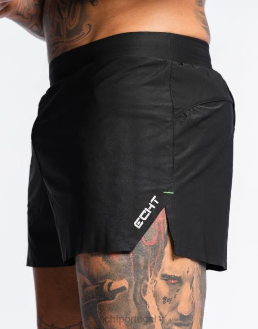 ECHT shorts de corrida preto bolsa homens P22N552