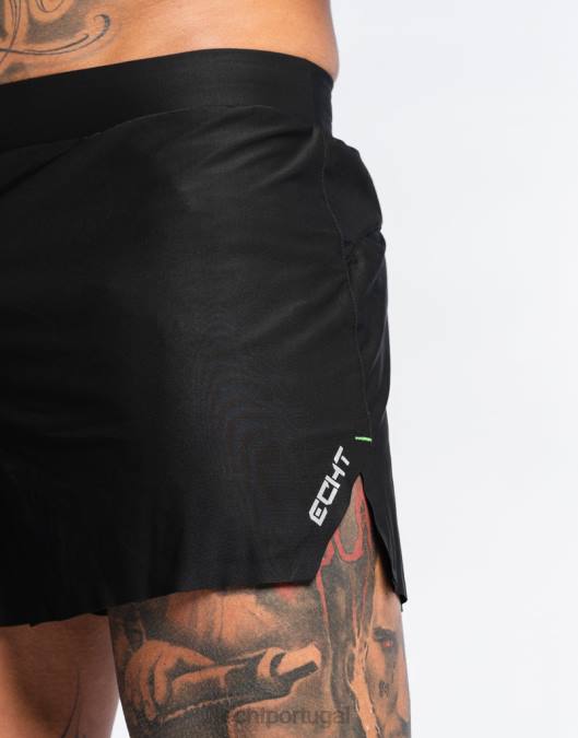 ECHT shorts de corrida preto bolsa homens P22N552