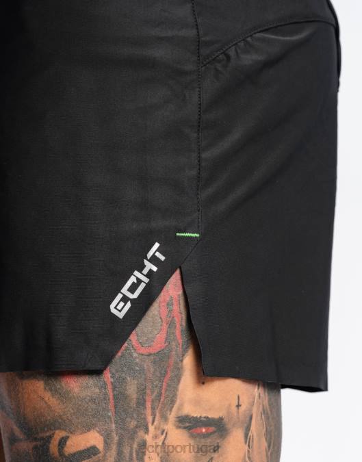 ECHT shorts de corrida preto bolsa homens P22N552