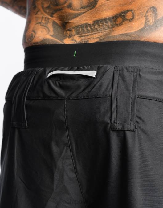 ECHT shorts de corrida preto bolsa homens P22N552