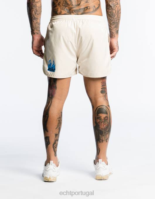 ECHT shorts de fogo creme branco bolsa homens P22N575