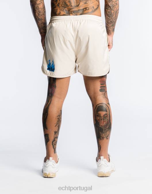 ECHT shorts de fogo creme branco bolsa homens P22N575