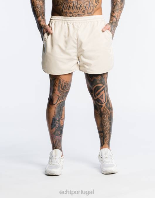 ECHT shorts de fogo creme branco bolsa homens P22N575