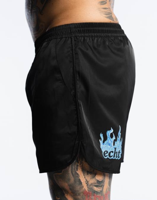 ECHT shorts de fogo preto bolsa homens P22N574