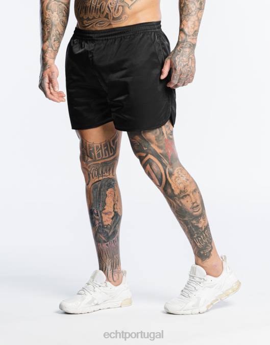 ECHT shorts de fogo preto bolsa homens P22N574