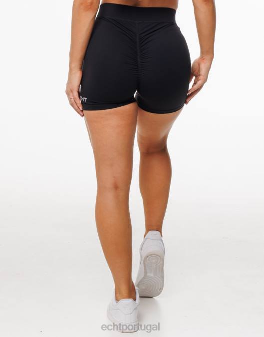 ECHT shorts de forma preto roupas mulheres P22N363