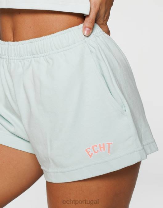 ECHT shorts de passeio marinho roupas mulheres P22N116