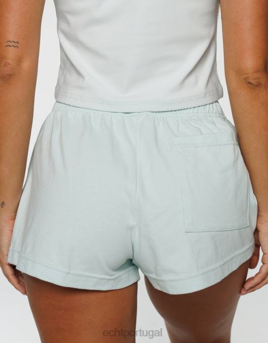 ECHT shorts de passeio marinho roupas mulheres P22N116