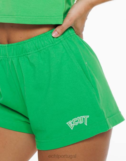 ECHT shorts de passeio verde roupas mulheres P22N131