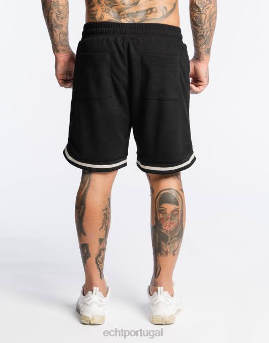 ECHT shorts de terror preto bolsa homens P22N582