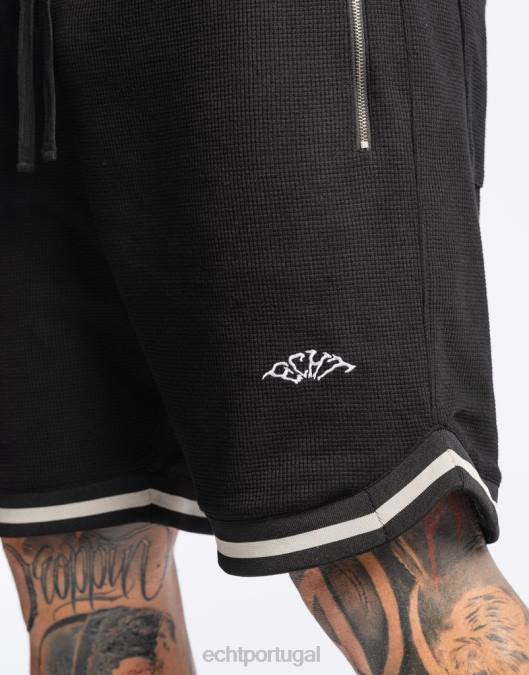 ECHT shorts de terror preto bolsa homens P22N582