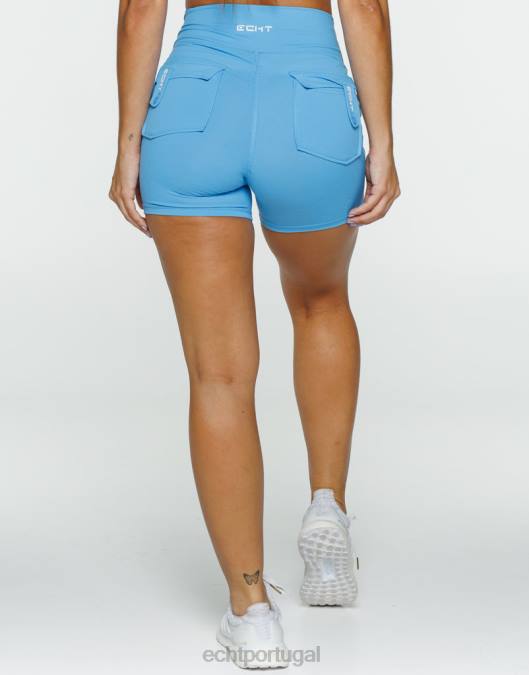 ECHT shorts essência azul Azul roupas mulheres P22N137