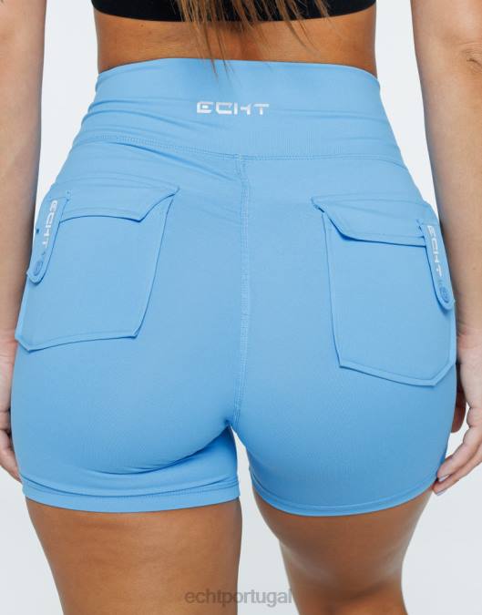 ECHT shorts essência azul Azul roupas mulheres P22N137