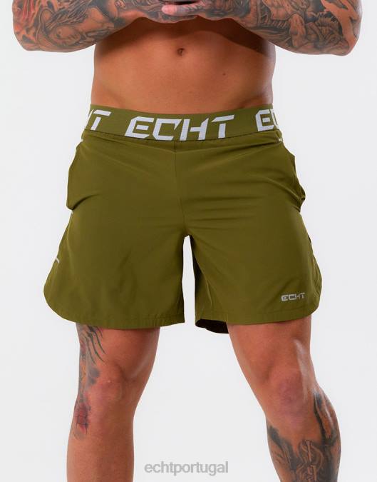 ECHT shorts finais cáqui bolsa homens P22N588