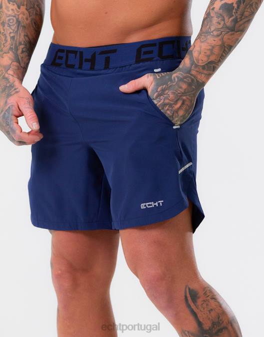 ECHT shorts finais marinha bolsa homens P22N589