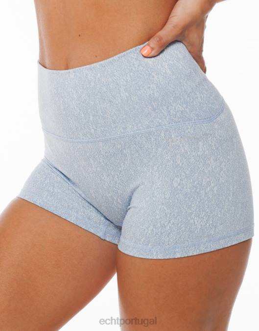 ECHT shorts hana azul claro roupas mulheres P22N302