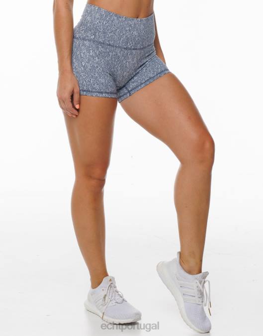 ECHT shorts hana pântano azul roupas mulheres P22N303